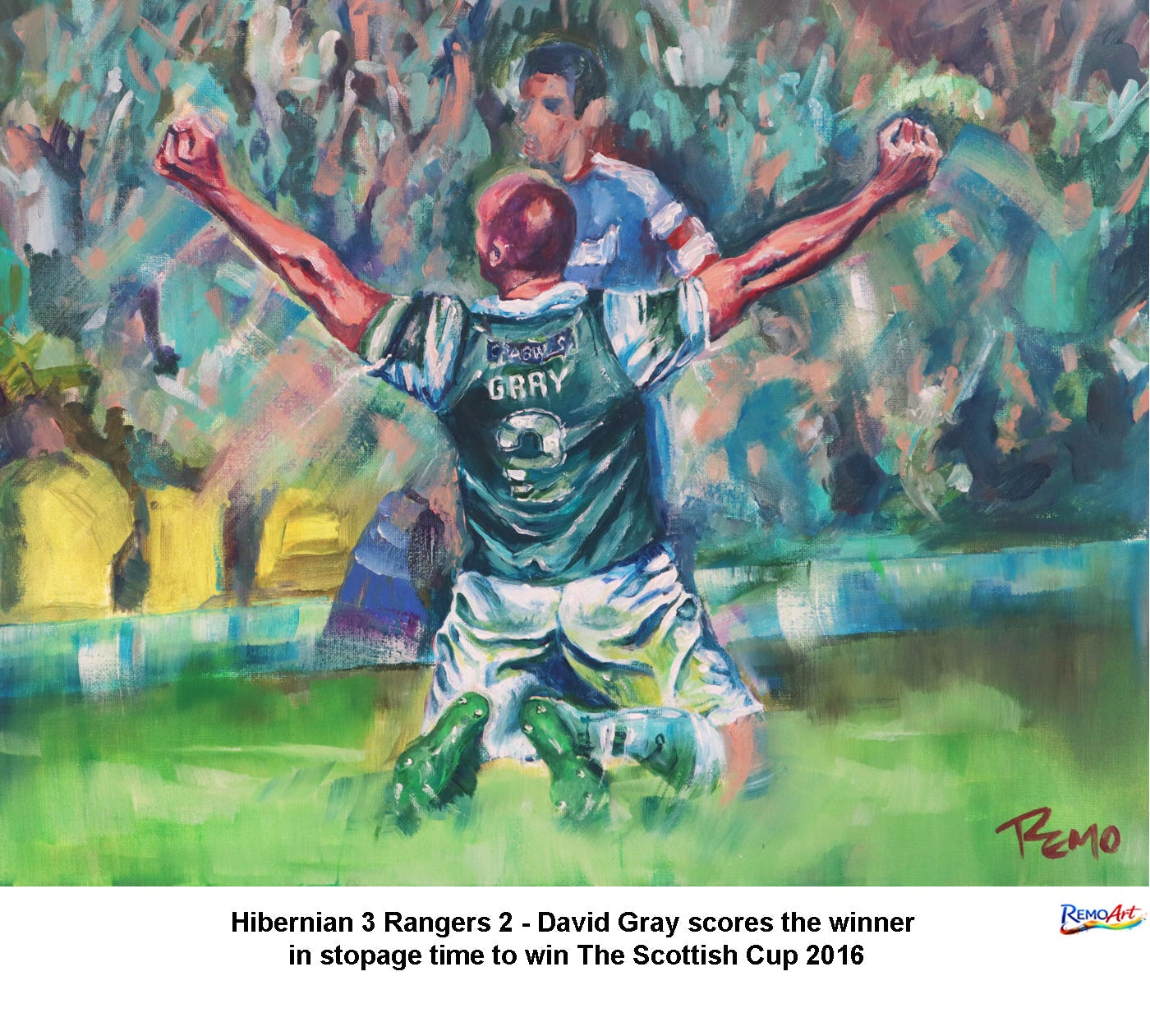 Hibs win the Scottish Cup Rangers 2016