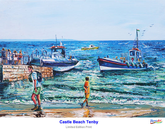 Tenby, Castle Beach, Caldey Island