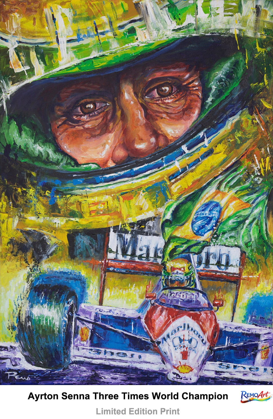 Ayrton Senna "Triple World Champion"
