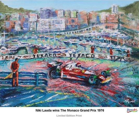 Niki Lauda wins The Monaco Grand Prix 1976